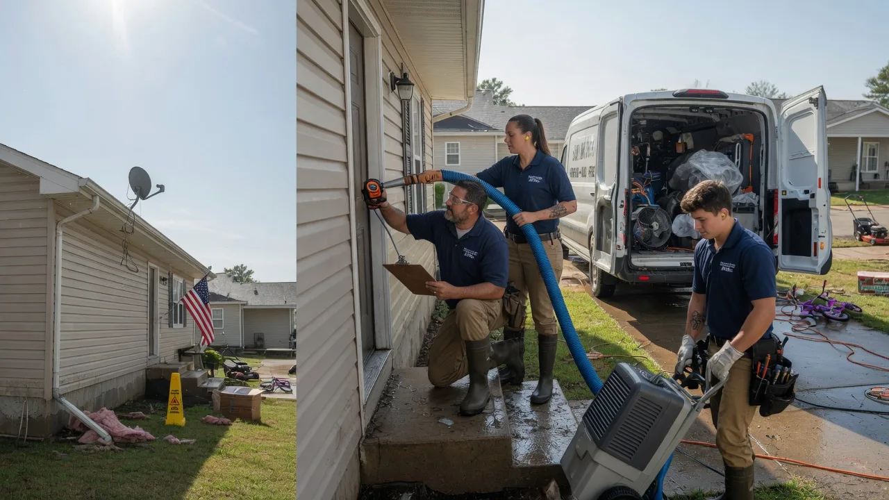 Ceiling Water Damage Restoration in Crawfordsville, IN near me